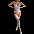 Celine White Lace Bodysuit