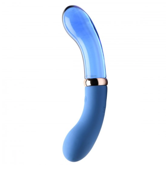 Noir Blue Dual Glass G-spot vibrator