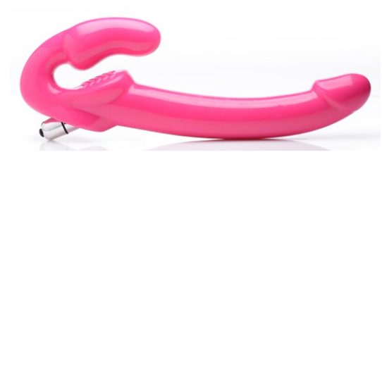 Pink 8" Strapless Strap On Dildo