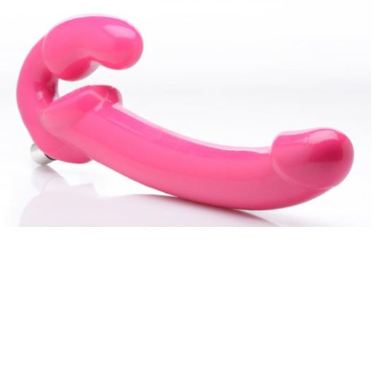 Pink 8" Strapless Strap On Dildo