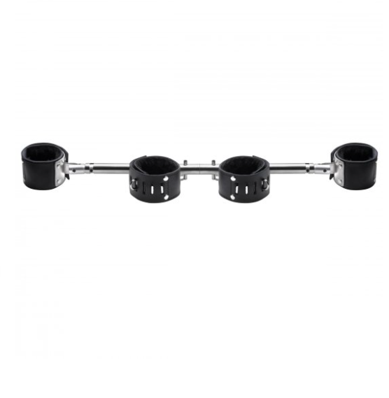 Adjustable Swiveling Spreader Bar with Leather Cuff