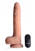 James 9" Vibrating & Thrusting Remote Control Silicone Dildo