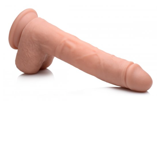 James 9" Vibrating & Thrusting Remote Control Silicone Dildo
