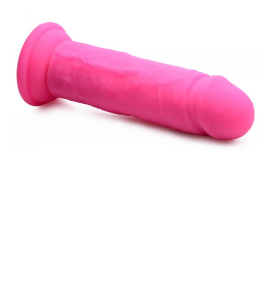 Power Player 28X Vibrating Silicone Dildo with Remote