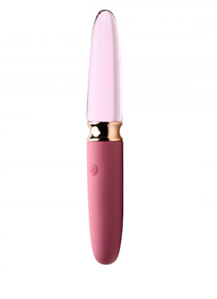 Hunnies Rosé Dual Silicone and Glass Vibrator