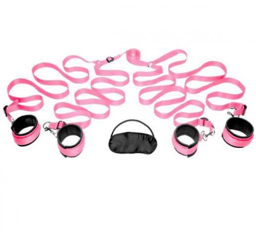 Hunnies Pink Bedroom Restraint Kit