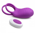 Love Loops 10X Silicone Cock Ring with Remote - Purple