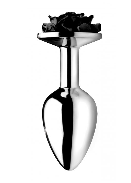 Black Rose Anal Butt Plug
