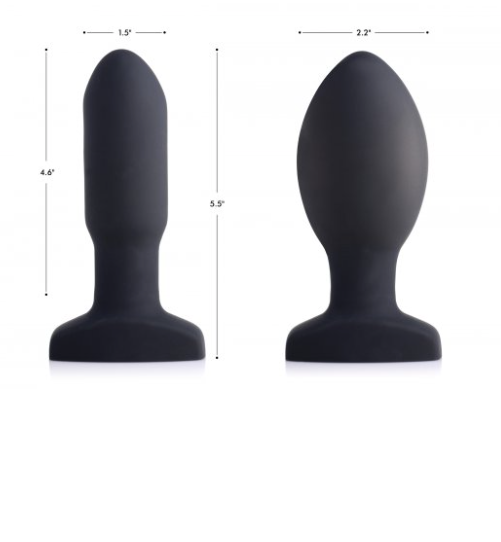 Remote Control Inflatable 10X Vibrating Missile Silicone Anal Plug