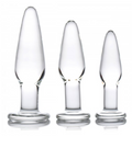 Dosha 3 Piece Glass Anal Plug Kit