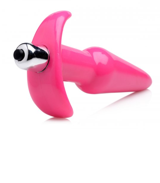 Hunnies Smooth Pink Vibrating Anal Plug
