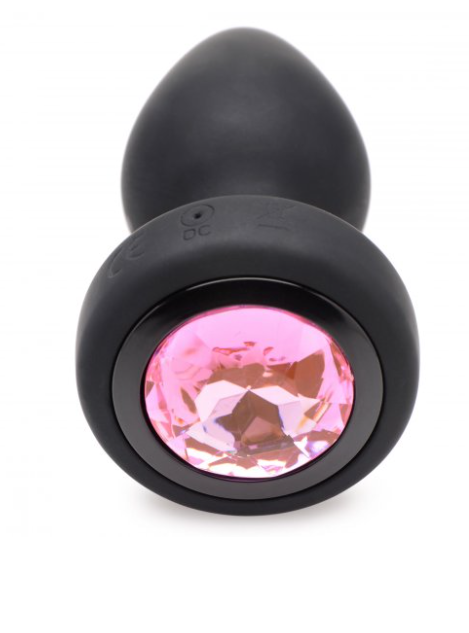 Pink Gem 28x Vibrating Anal Plug