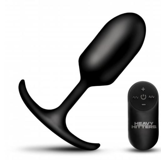 Vibrating XL Weighted Silicone Anal Plug