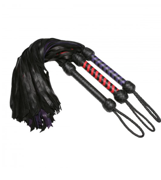 Strict Leather Premium 3 Deerskin Flogger- Black
