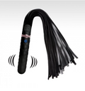 9X Vibrating Silicone/ Leather Dildo Flogger